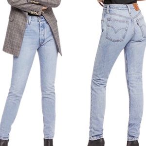 Levi’s taper skinny jeans.